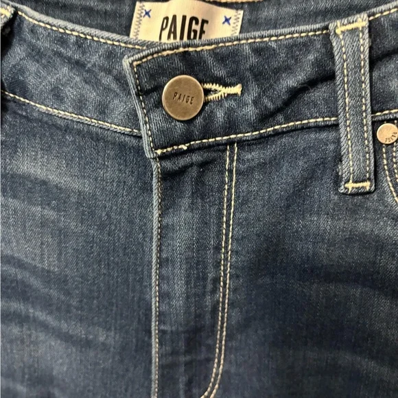 PAIGE Dark Blue Women's Jeans - Picture 5 of 10